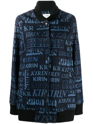 Kirin monogram print jacket - 4940 BLUE A LIGHT BLUE