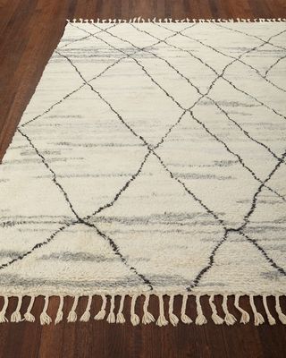 Kirsten Hand-Knotted Shag Area Rug, 6' x 8'