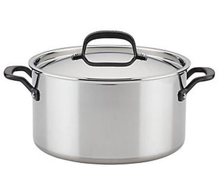 KitchenAid 5-Ply Clad Stainless Steel 8-Quart S tockpot w/ Lid