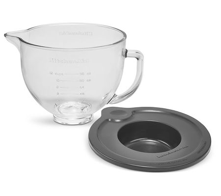 KitchenAid 5-Qt Clear Glass Bowl with Lid