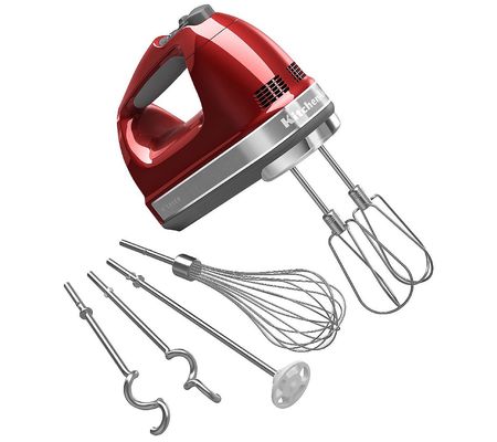 KitchenAid 9-Speed Hand Mixer with Turbo Beater II Accessories