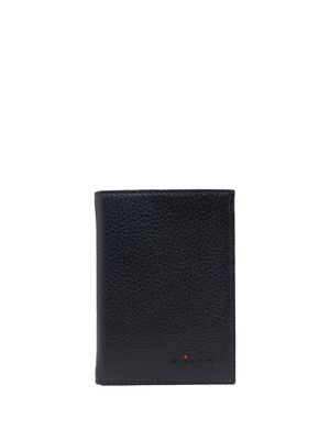 Kiton bi-fold leather wallet - Blue