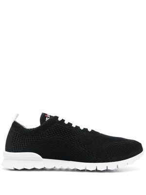 Kiton canvas lace-up sneakers - Black
