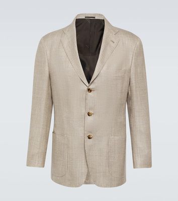 Kiton Cashmere, wool, silk and linen blazer