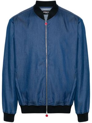 Kiton chambray cotton jacket - Blue