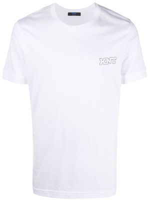 Kiton chest logo-print detail T-shirt - White