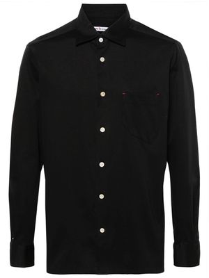 Kiton classic-collar cotton shirt - Black