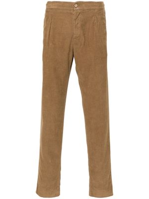 Kiton corduroy slim-cut trousers - 07 BROWN