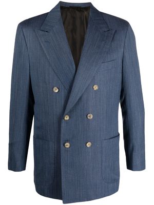 Kiton double-breasted suit - Blue
