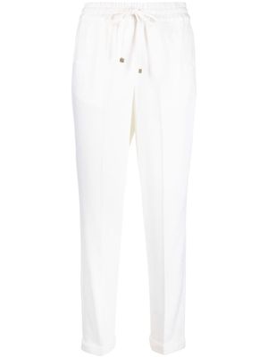 Kiton drawstring cashmere tracksuit bottoms - White