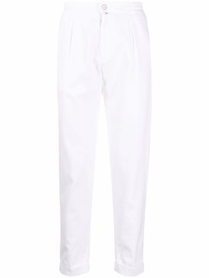 Kiton elasticated-waist trousers - White
