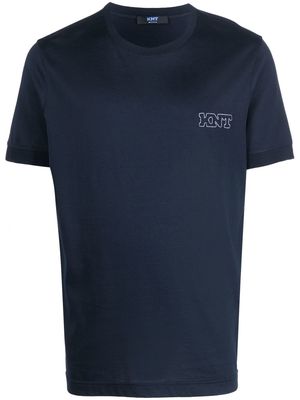 Kiton embroidered crew-neck T-shirt - Blue