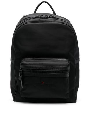 Kiton embroidered-logo detail backpack - Black