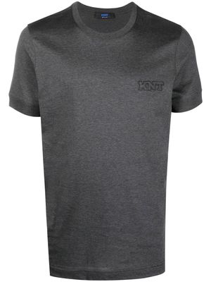 Kiton embroidered-logo short-sleeve T-shirt - Grey