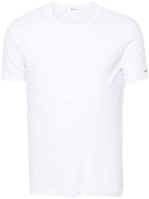 Kiton embroidered logo T-shirt - White