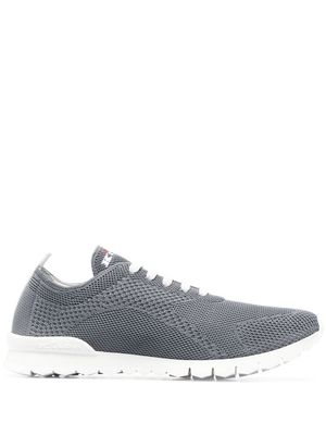 Kiton fine-knit low-top sneakers - Grey