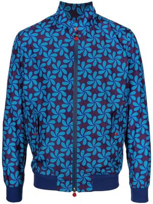 Kiton floral-print bomber jacket - Multicolour