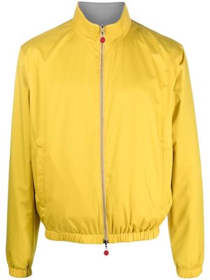 Kiton funnel neck bomber jacket - Yellow