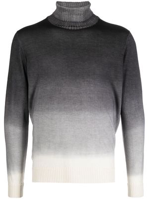 Kiton gradient-effect roll-neck jumper - Grey