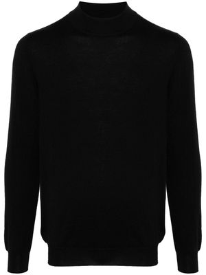 Kiton high-neck cashmere-silk jumper - Black