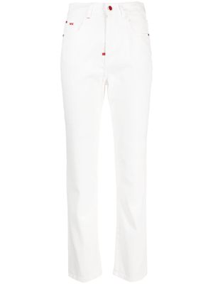 Kiton high-rise slim-fit jeans - White