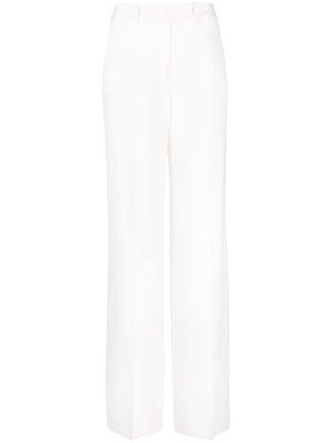 Kiton high-waist straight-leg trousers - White