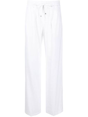 Kiton high-waisted drawstring trousers - White
