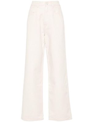 Kiton high-waisted straight-leg jeans - Neutrals