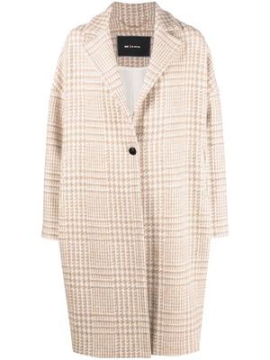 Kiton houndstooth-pattern single-breasted coat - Neutrals