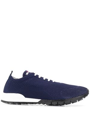 Kiton knitted upper low-top sneakers - Blue