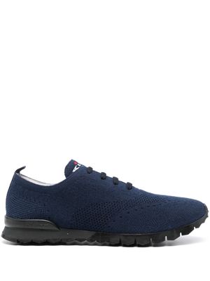 Kiton knitted-upper sneakers - Blue