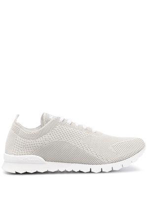 Kiton lace-up cashmere sneakers - Grey