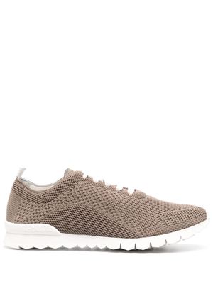 Kiton lace-up knit sneakers - Neutrals