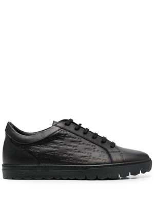 Kiton lace-up low-top sneakers - Black