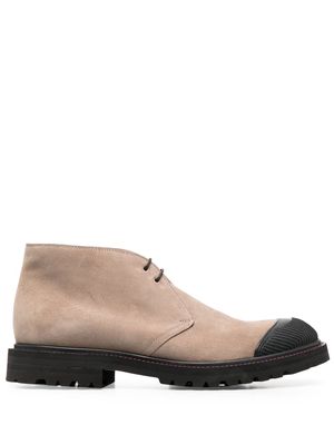 Kiton lace-up suede desert boots - Neutrals