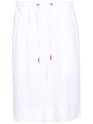 Kiton linen deck shorts - White