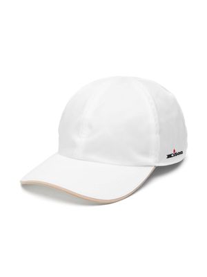 Kiton logo-embroidered baseball cap - White