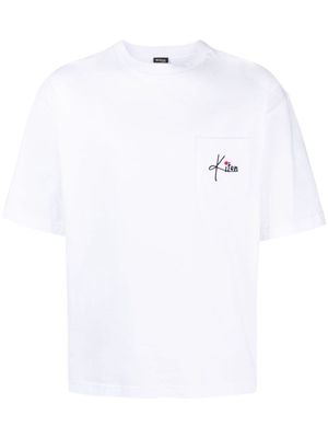 Kiton logo-embroidery cotton T-shirt - White