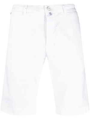 Kiton logo-patch bermuda shorts - White