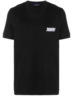 Kiton logo-patch short-sleeve T-shirt - Black
