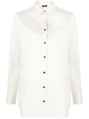 Kiton long-sleeve button-up shirt - White