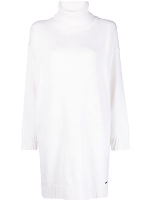 Kiton long-sleeve cashmere dress - White