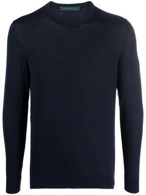 Kiton long-sleeve wool jumper - Blue