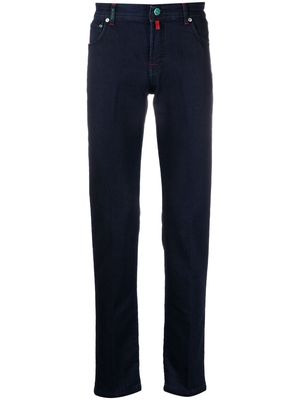 Kiton low-rise slim-cut jeans - Blue