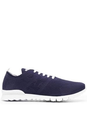 Kiton low-top lace-up sneakers - Blue