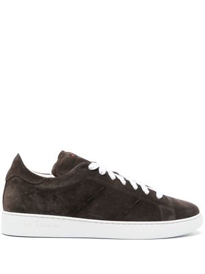 Kiton low-top suede sneakers - Brown