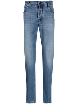 Kiton mid-rise slim-cut jeans - Blue