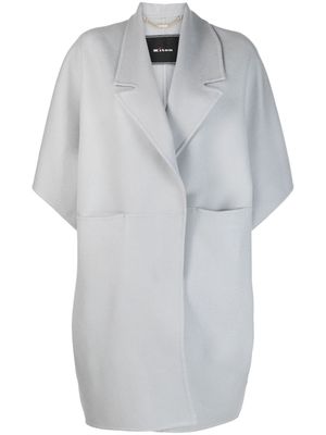 Kiton open-front cashmere-silk coat - Grey