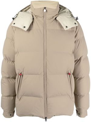Kiton padded hooded jacket - Neutrals