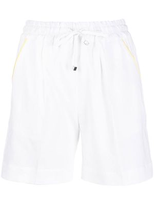 Kiton piped-trim track shorts - White